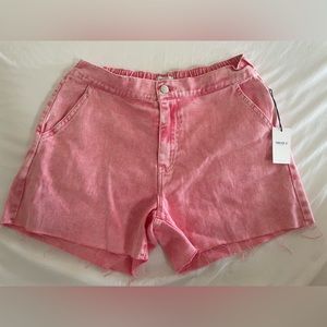 Denim short flamingo 🦩 pink